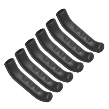 Imagem de HARFINGTON 3 pares de capa de alavanca de freio de bicicleta de silicone protetor de manete de freio antiderrapante capa de proteção de manípulo de freio para ciclismo de estrada de montanha, preto