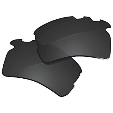 Imagem de Glintbay Lentes de óculos de sol de substituição 100% precisas para Oakley Flak 2.0 XL ventilado OO9188 - preto avançado polarizado