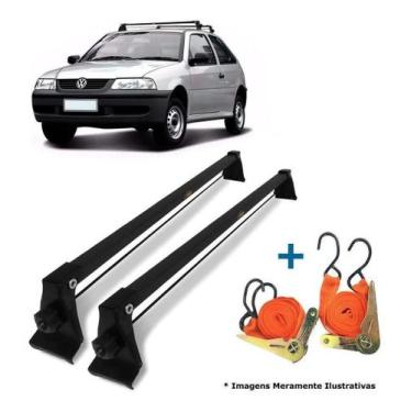 Imagem de Rack Teto Bagageiro + 2 Cintas Gol 2 Portas Bola G2 G3 G4 - Vhip