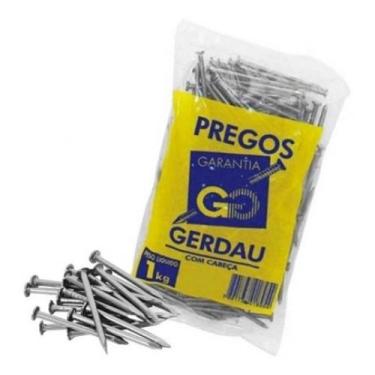Imagem de prego gerdau 17x24 com cabeça 1 kilo