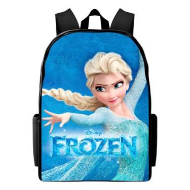 Imagem de Mochila Escolar Frozen Infantil Estampada de Costas Confortável Resist