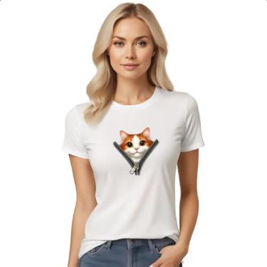 Imagem de Camiseta Baby Look Gato Turco van no ziper - Alearts, M