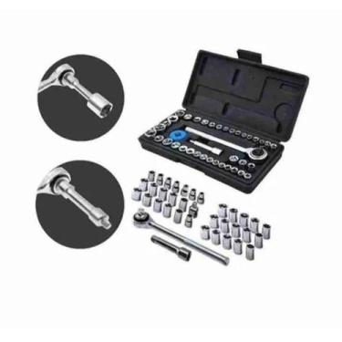 Imagem de kit Jogo De Chave Catraca Soquetes 40 Peças em aço - AIWA