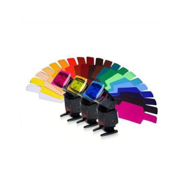 Imagem de Difusor Gel Colorido P/ Flash Speedlite 20 Cores Misturador - Choise