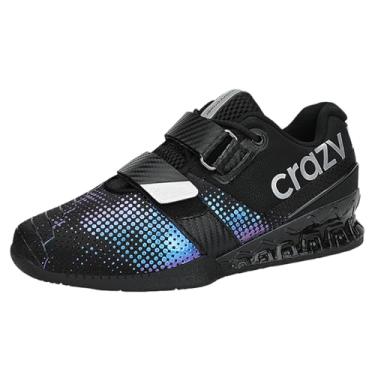 Imagem de ZHENSI Deadlift Tênis masculino para halterofilismo Cross Training Squat Gym Powerlifting Indoor Sports Shoes, Azul, 38 BR