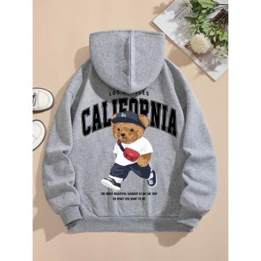 Imagem de Blusa Moletom Feminina com Capuz Urso California