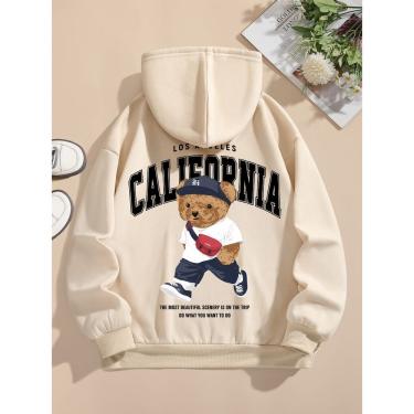 Imagem de Blusa Moletom Feminina com Capuz Urso California