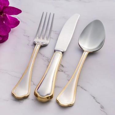 Imagem de Faqueiro St. James 130 Peças Florence Gold - St James