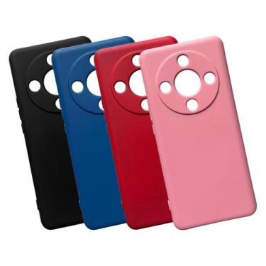 Imagem de Capa Capinha Aveludada Compativel Para  Honor Magic 6 Lite - DB, Preto