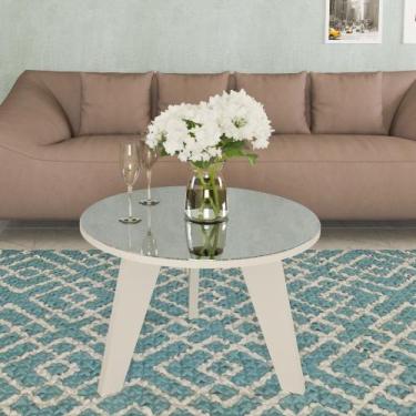 Imagem de Mesa de Centro Tampo com Espelho Pés em MDF Espanha - Artely