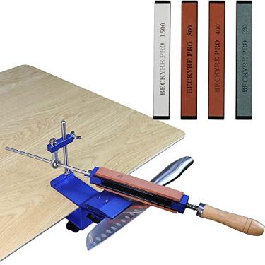 Imagem de Apontador Portátil do Cortador, Ferramentas Profissionais do de Afiação de Cozinha de Metal, Consertar o ângulo Whetstone Grind Machine Com Pedras de Moagem, para Operações