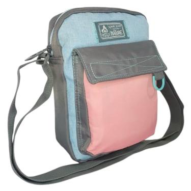 Imagem de Bolsa Transversal Bag com 3 Compartimentos Espaçosa Prática para o Dia A Dia Esporte (Cinza)