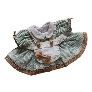 Imagem de simhoa Vestido de princesa de boneca de pelúcia, faça suas próprias bonecas, acessórios de bricolage, presentes de aniversário para crianças, roupas de, Verde