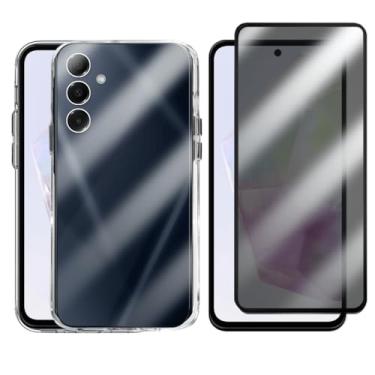 Imagem de Kit Capa Capinha Clear Case Space Compatível Samsung Galaxy A35 e Película 3d Privacidade
