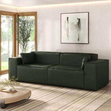 Imagem de Sofá 2 Lugares 260cm Baobá Cabecasa Madeiramadeira Musgo