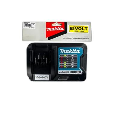 Imagem de Carregador de Bateria Makita DC10WD Bivolt Baterias 12V Furadeiras Esm