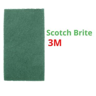 Imagem de Kit 10 Manta Abrasiva Scotch Brite 3M Limpeza Geral 134x240mm 