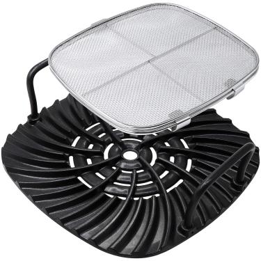 Imagem de Peças de reposição AG301, grelha de placa de grelha e escudo contra respingos de aço inoxidável para peças de churrasqueira Ninja Foodi 5 em 1, Ninja AG301, AG400, AG300, IG350Q, IG301A, AG301C, AG302