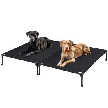 Imagem de Cama de cachorro Veehoo portátil com refrigeração elevada para cães grandes 42x30