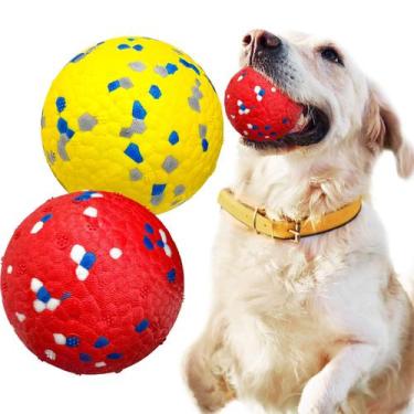 Imagem de Dog Toy Petcare, pacote com 2 bolas de tênis indestrutíveis para cães