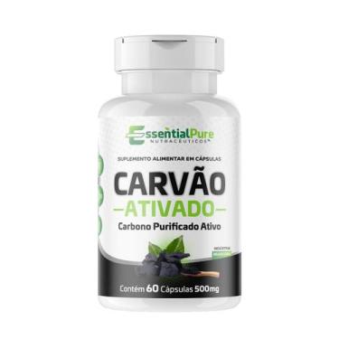 Imagem de Carvão Carbono Ativo Vegetal 60 Cápsulas 500mg Purificado Natural - EP
