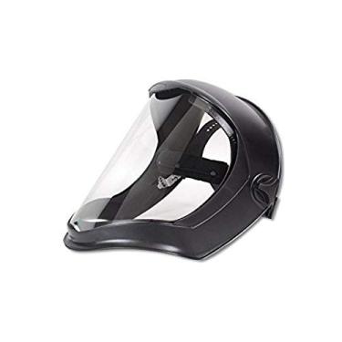 Imagem de Honeywell Safety Products Usa Uvex Bionic Face Shield with Clear Polycarbonate Visor and Anti-Fog/Hard Coat (S8510), Black Matte