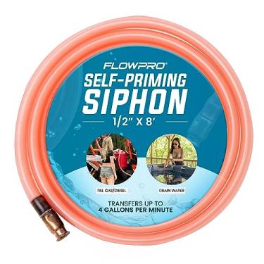 Imagem de Coqueteleira autoescorvante a gás, combustível, óleo, sifão de água 1,27 cm x 2,3 m | Bote despertador, pontão, PWC, jet ski, banheira de hidromassagem, mergulho frio, calha, gado, multiuso |