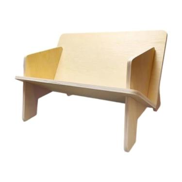 Imagem de ＫＬＫＣＭＳ Estante de estante de mesa, de de madeira para mesa de madeira portátil Minimalista de cd rack de portátil para a sala de estar em casa