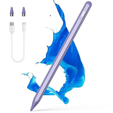 Imagem de NTHJOYS Canetas Stylus Ativas para Telas Sensíveis Ao Toque, Lápis Digital para Ios/Android com Design Magnético Estilista de Ponta Fina Compatível com Apple Ipad/Pro/Air/Mini/Iphone/Tablets Escrita E
