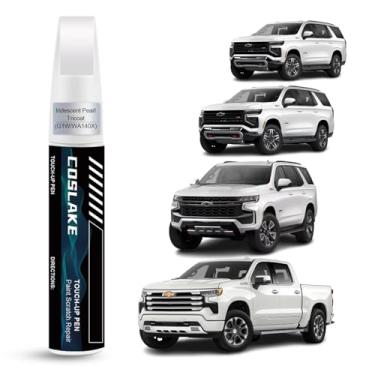 Imagem de COSLAKE Tinta de retoque de carro (tricoat pérola ridescente (G1W/WA140X)) para Chevrolet, kit de reparo de arranhões de pintura de carro, solução rápida e fácil de reparar, caneta removedor de
