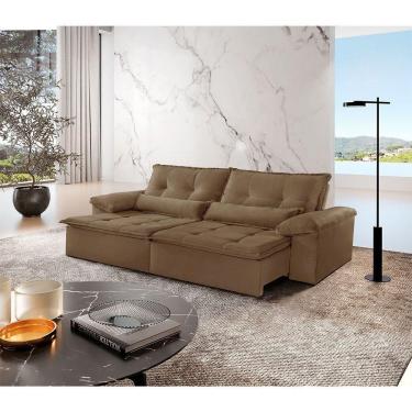 Imagem de Sofá Parma Veludo 02 Módulos De 90cm B25cm Meu Sofá Online B016 Veludo Marrom