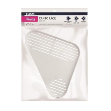 Imagem de Cantoneira Plástico Atlas Canto Fácil 21,5x21,5cm PR5015-2 Branco