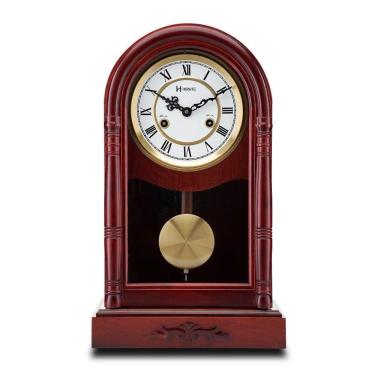 Imagem de Relógio De Corda Pêndulo Mesa Mogno Herweg 530015 Carrilhão