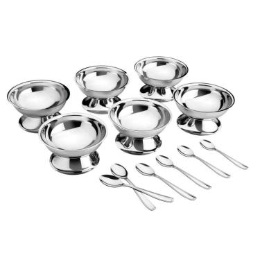 Imagem de Kit Para Sorvete Tramontina Service Em Aço Inox 12 Peças Tramontina