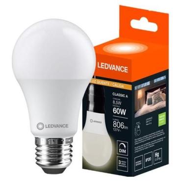 Imagem de Lampada Led Bulbo 8,5W Dimerizavel Luz Quente 3000K 127V - Ledvance