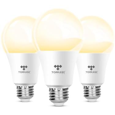 Imagem de Torkase Lâmpadas De Led Para Áreas Externas, Do Anoitecer Ao Amanhecer, Sem Necessidade Temporizador, 13 W (Equivalente A 100 W), 3000 K, Branco Quente, E26 A19, Sensor Automático, Detector Fotocélu
