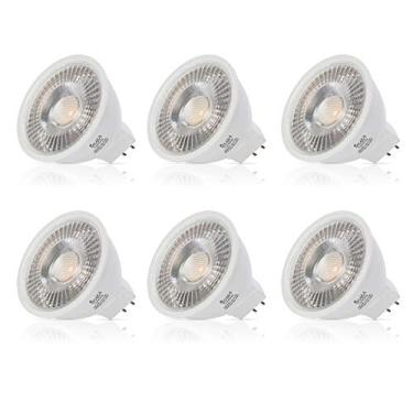 Imagem de Simba Lighting Lâmpada Led Mr16 3,5 W 12 V (Pacote Com 6) Holofote De Halogênio 20 Para Substituição Em Paisagens, Luzes Destaque, Trilhos, Luminárias Mesa, Bab C, Base Bipin Gu5.3, Luz Natural 5000
