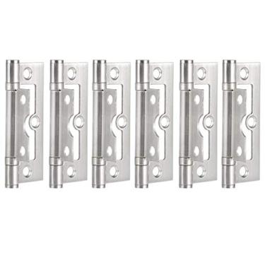 Imagem de Janela de Porta de Aço Inoxidável Janela de Porta de Mudo e Acessórios de Dobradiça Aberta, Vedação Hidráulica Forte 11,6 Onças Adequada para Várias Portas Domésticas, Mesmo