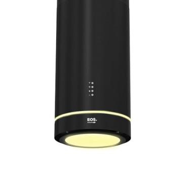 Imagem de Coifa e Depurador de Ilha Eos 38cm Maxxi Air Redonda All Black 1200m³/h Emco41irp 110v