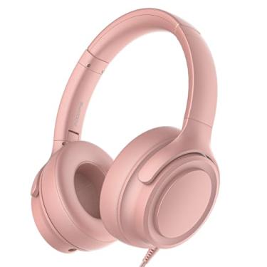 Imagem de ADOOPE Fones de ouvido com fio com conector USB C, som estéreo Hi-Fi, fones de ouvido com isolamento de ruído, ajuste confortável para dispositivos USB C (ouro)