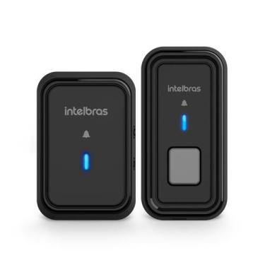 Imagem de Campainha Sem Fio Com Bateria Cib 101 Preta Intelbras
