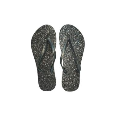 Imagem de Chinelos de Glitter - Confort Pés, Cinza escuro