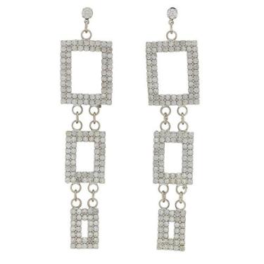 Imagem de Brinco Strass BC5009 - Akasaki, Prateado