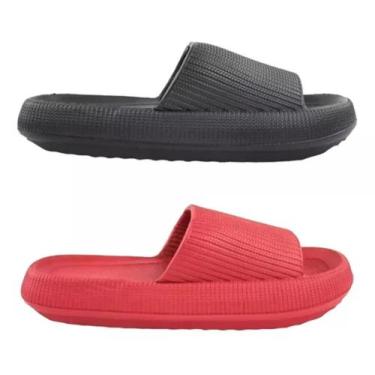 Imagem de Chinelo Nuvem Ortopédico Eva Super Leve Pack 2 Pares Confort  algodao 