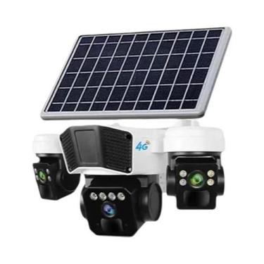 Imagem de Câmera De Segurança Externa Sem Fio 4G Movida a Energia Solar Hongnaer