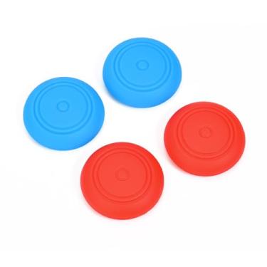 Imagem de DLseego Design de tampas de aperto de polegar para console Nintendo Switch 2, silicone macio Joycon controle analógico capas protetoras antiderrapantes 4 peças botão Joy Con Joystick Caps Estrelas