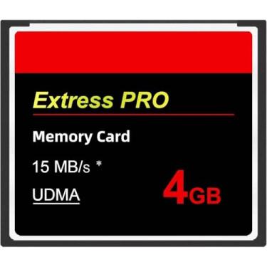 Imagem de GYWY Cartão Compact Flash Udma De 4 Gb Alta Velocidade Cf. Desempenho Para Câmeras Digitais Antigas E Equipamentos Industriais.