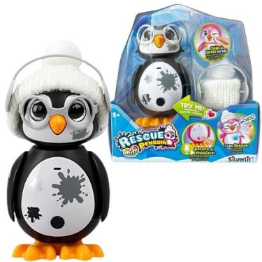 Imagem de Brinquedo Resgate O Pinguim Preto Boneco Interativo F0175-5 Fun - Fun 
