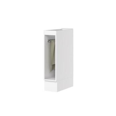 Imagem de Balcão 20cm com Rodapé Nicho Porta Toalha Sophia Henn, Branco Fosco