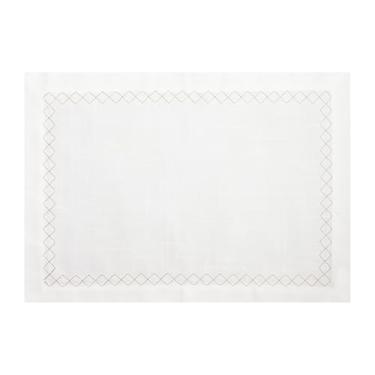 Imagem de Rafimex, Jogo Americano Poli-Bambu Branco 35X50 Cm Rafimex